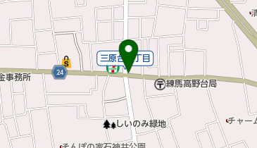タイムズ三原台1丁目交差点の地図画像