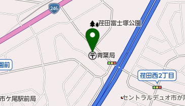 青葉郵便局駐車場の地図画像