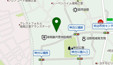 湘南藤沢徳洲会病院第1の地図画像