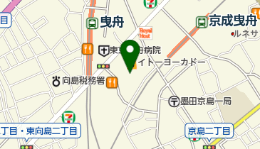 タイムズイトーヨーカドー曳舟店屋上の地図画像