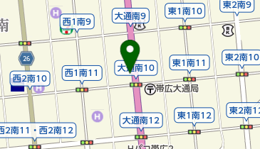 タイムズ帯広大通南10の地図画像
