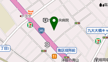 タイムズ九州中央病院第1平面の地図画像