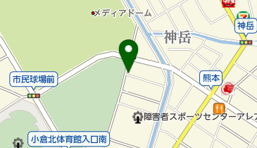 タイムズ北九州メディアドーム南の地図画像