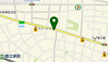 タイムズデニーズ野方店の地図画像