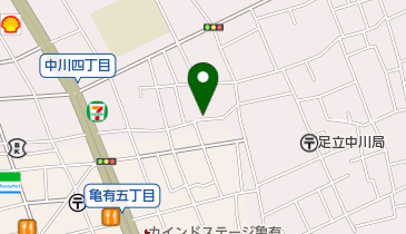 タイムズ足立中川の地図画像