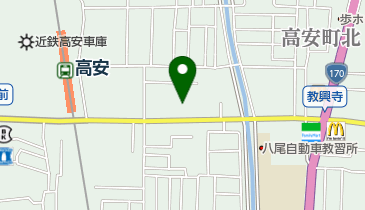 タイムズ高安町北の地図画像