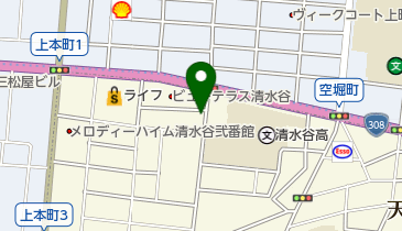 タイムズ天王寺清水谷の地図画像