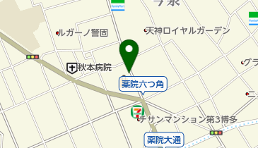 タイムズボンラパス薬院六つ角店の地図画像