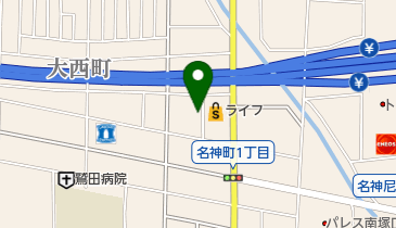 タイムズライフ尼崎大西店の地図画像