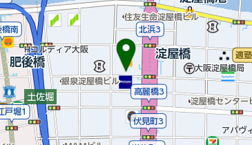 タイムズ淀屋橋odonaの地図画像