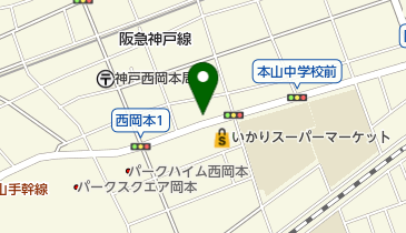 タイムズ西岡本第2の地図画像