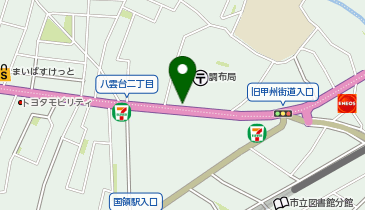 調布郵便局駐車場の地図画像