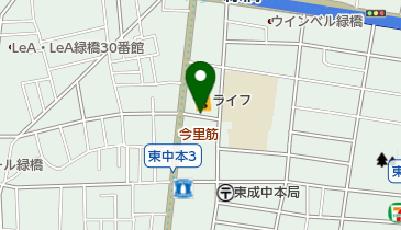 タイムズライフ緑橋店の地図画像