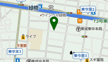 タイムズ東中本2丁目第2の地図画像