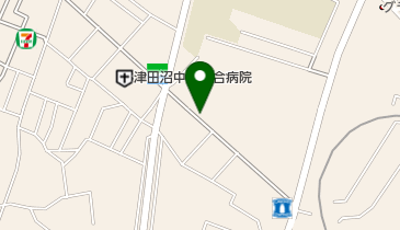 習志野郵便局駐車場の地図画像