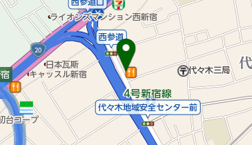タイムズフォルクス西参道店の地図画像