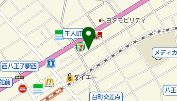 タイムズ八王子千人町第7の地図画像