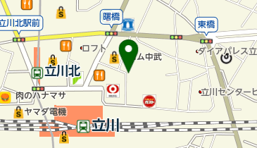 立川郵便局駐車場の地図画像