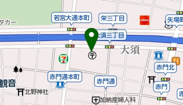 名古屋中郵便局駐車場の地図画像