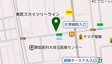 タイムズ越谷瓦曽根第2の地図画像