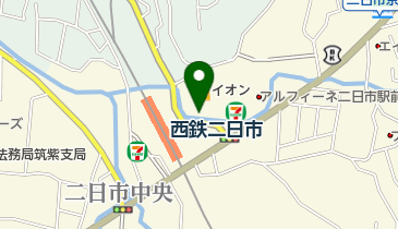 タイムズイオン二日市店立体の地図画像