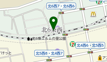 タイムズ北6西7の地図画像