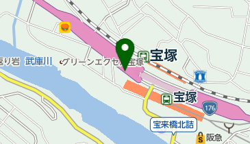 タイムズ阪急宝塚駅前第4の地図画像
