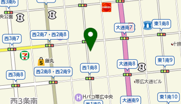 タイムズ帯広西1南8第2の地図画像