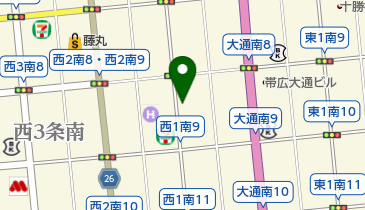 タイムズ帯広西1南9の地図画像