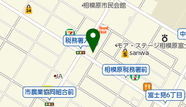 タイムズ相模原中央病院の地図画像