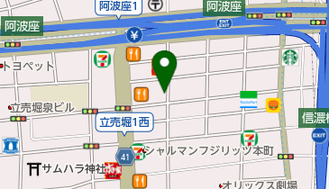 タイムズ大阪厚生信用金庫西区支店第2の地図画像