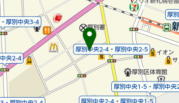 タイムズコナミスポーツクラブ新札幌の地図画像