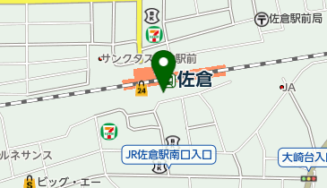 タイムズJR佐倉駅南口駅前第2の地図画像