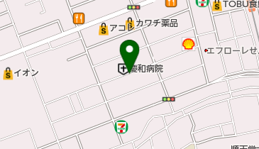 タイムズ慶和病院駐車場の地図画像