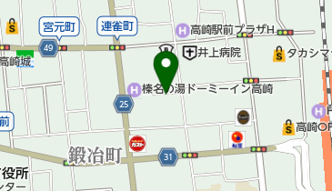 鬼乃子高崎砂賀町第2の地図画像