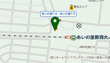タイムズあいの里教育大駅前の地図画像