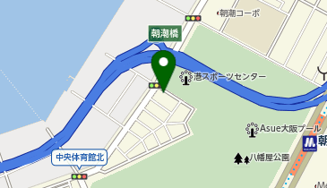 タイムズ港スポーツセンター前の地図画像