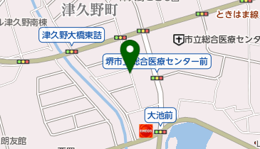 タイムズ津久野メディカビルの地図画像