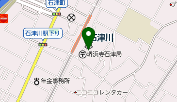 タイムズ南海石津川駅前の地図画像