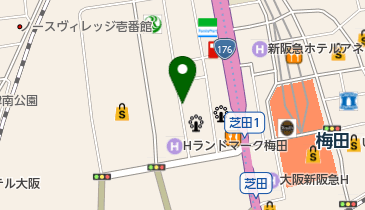 タイムズ大阪梅田の地図画像