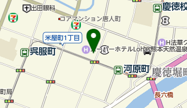 タイムズ肥後紺屋町ビルの地図画像