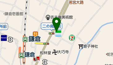 タイムズファミリーマート鎌倉二の鳥居店の地図画像