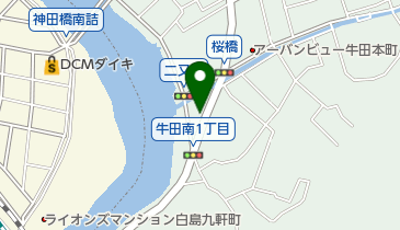 タイムズ牛田南の地図画像