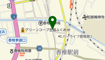 タイムズ西鉄香椎駅高架下第2の地図画像