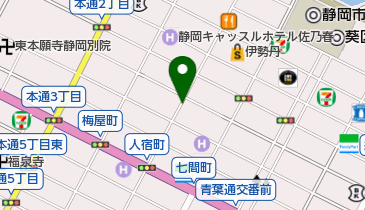 タイムズ静岡人宿町第2の地図画像