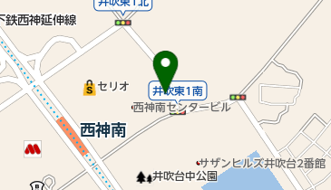 タイムズファミリーマート西神南の地図画像