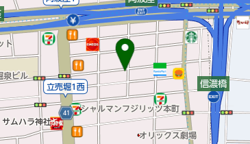 タイムズ立売堀中央の地図画像