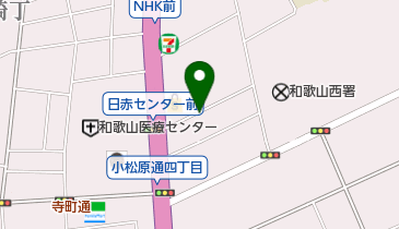 タイムズ日本赤十字社和歌山医療センター前の地図画像