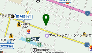 タイムズ調布駅北口の地図画像