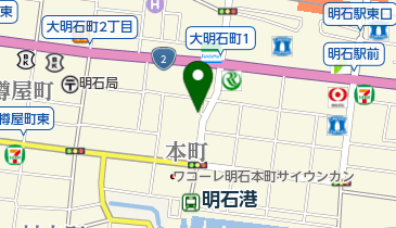 タイムズ明石魚の棚前の地図画像